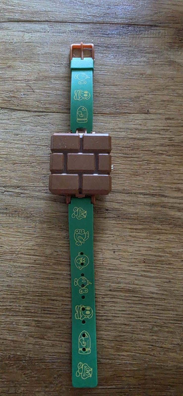 Retro Nintendo horloge - Bowser in brick, Ophalen of Verzenden, Gebruikt, Groen, Jongen of Meisje