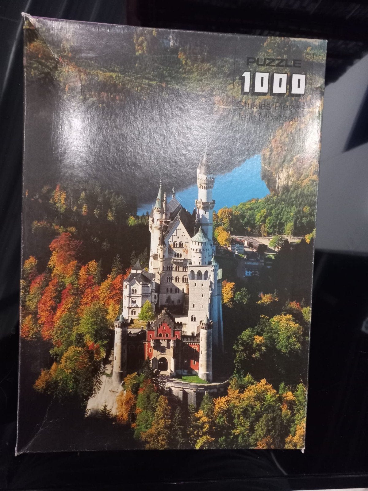 Legpuzzel 1000 stukjes - Kasteel Neuschwanstein, Ophalen, 500 t/m 1500 stukjes, Gebruikt, Legpuzzel
