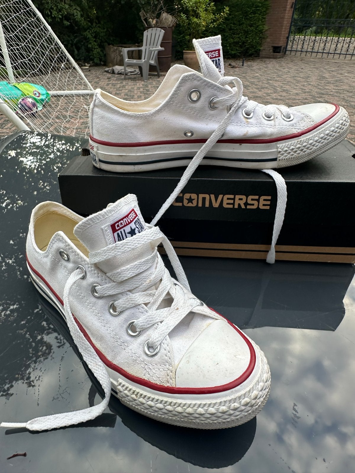 Converse All Star Sneakers laag Wit - Maat 37, Ophalen of Verzenden, Zo goed als nieuw, Wit, Sneakers of Gympen