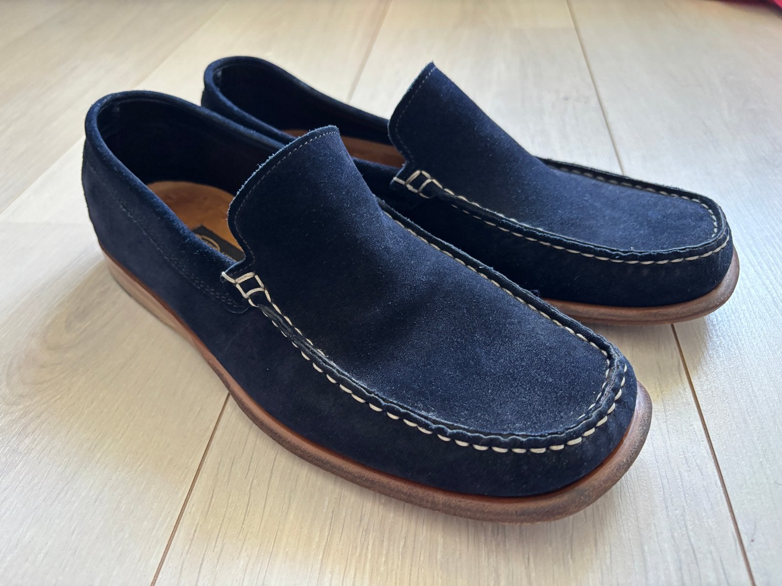 Sutor Mantellassi Loafers - Donkerblauw Suède, Ophalen, Gedragen, Blauw, Loafers