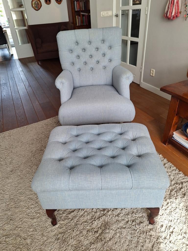 Fauteuil met hocker, Ophalen, Gebruikt, Minder dan 75 cm, 50 tot 75 cm