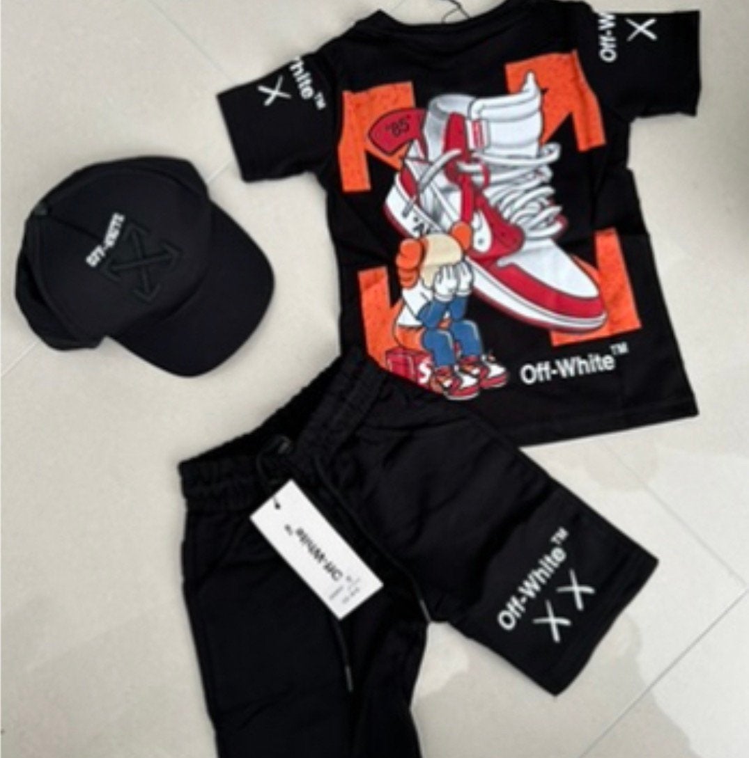 Off white pak maat 164/170 maat 128/134 en maat 80/86, Ophalen, Nieuw, Jongen of Meisje