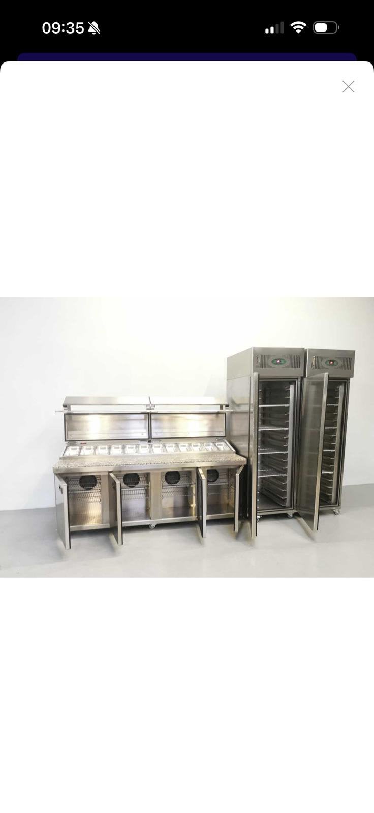 Complete Foster Horeca Koelinstallatie + werkbank 2 koelkast, Ophalen, 60 cm of meer, Met aparte vriezer, 160 cm of meer