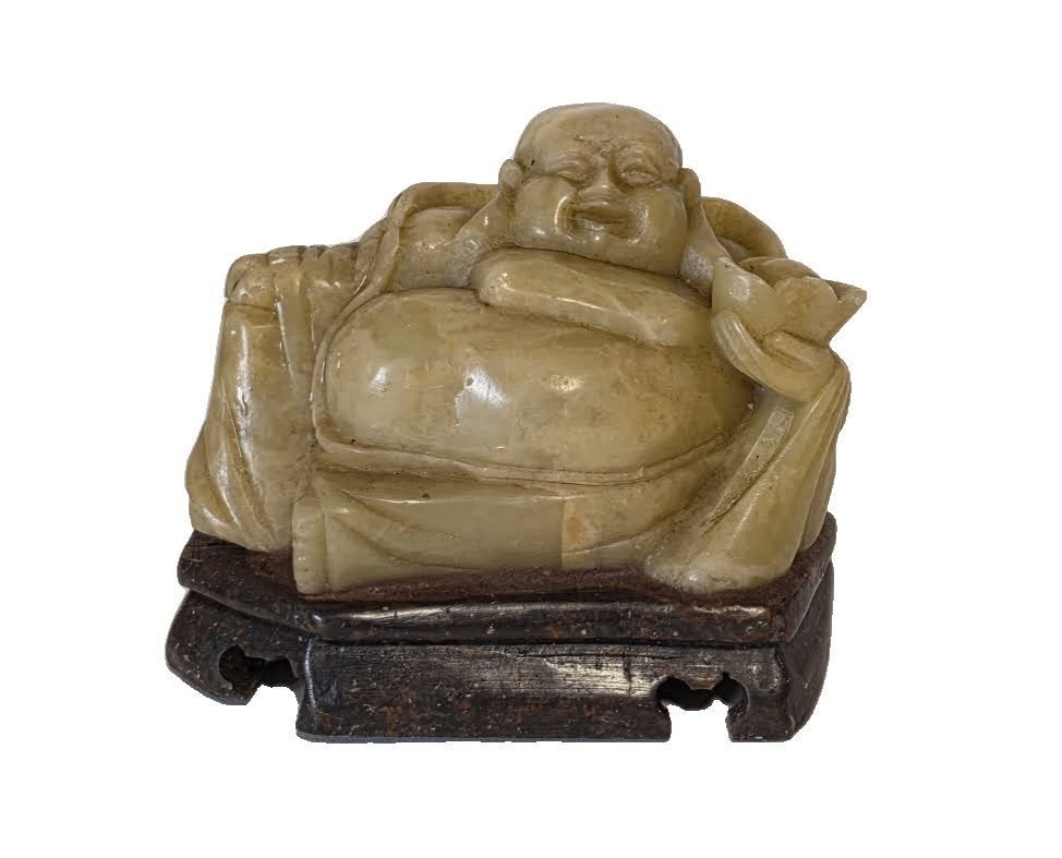Boeddha in soapstone., Ophalen of Verzenden, Zo goed als nieuw