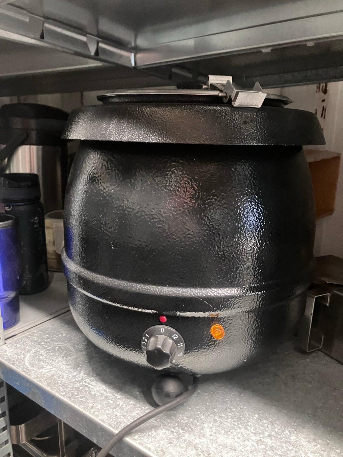 Professionele soepketel / soepwarmer - Zwart, Ophalen of Verzenden, Gebruikt