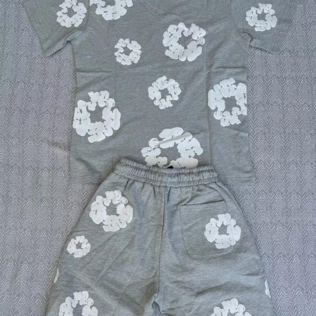 Denim Tears Katoenen Krans T-shirt en Short Set, Ophalen of Verzenden, Nieuw