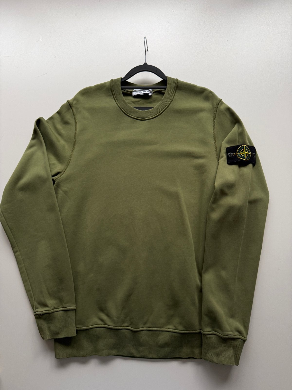 Stone Island Crewneck Sweater Groen Maat M, Kleding | Heren, Ophalen of Verzenden, Zo goed als nieuw, Maat 48/50 (M), Groen