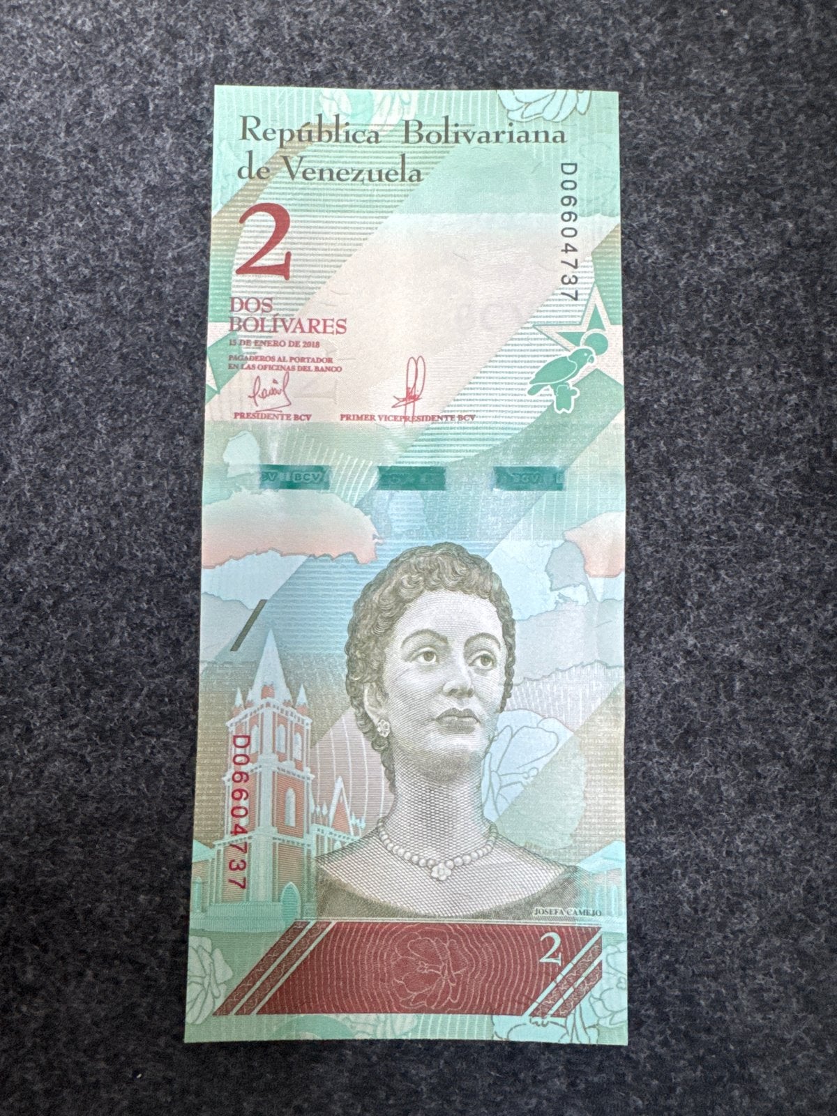 2 Bolívar biljet uit Venezuela (2018), Ophalen of Verzenden, Zuid-Amerika, Los biljet