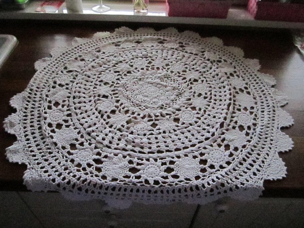 Gehaakte tafelkleden.handgemaakt., Ophalen of Verzenden, Zo goed als nieuw, Textiel