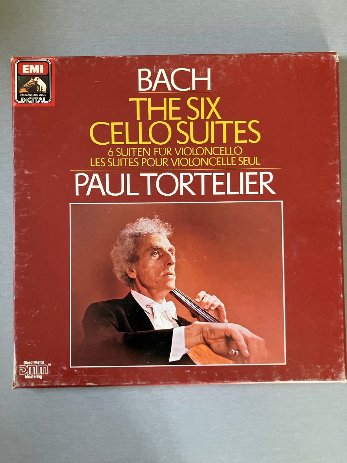 Bach: The Six Cello Suites - Paul Tortelier (3 LP Boxset), Boxset, Gebruikt, Soloconcert, Ophalen of Verzenden