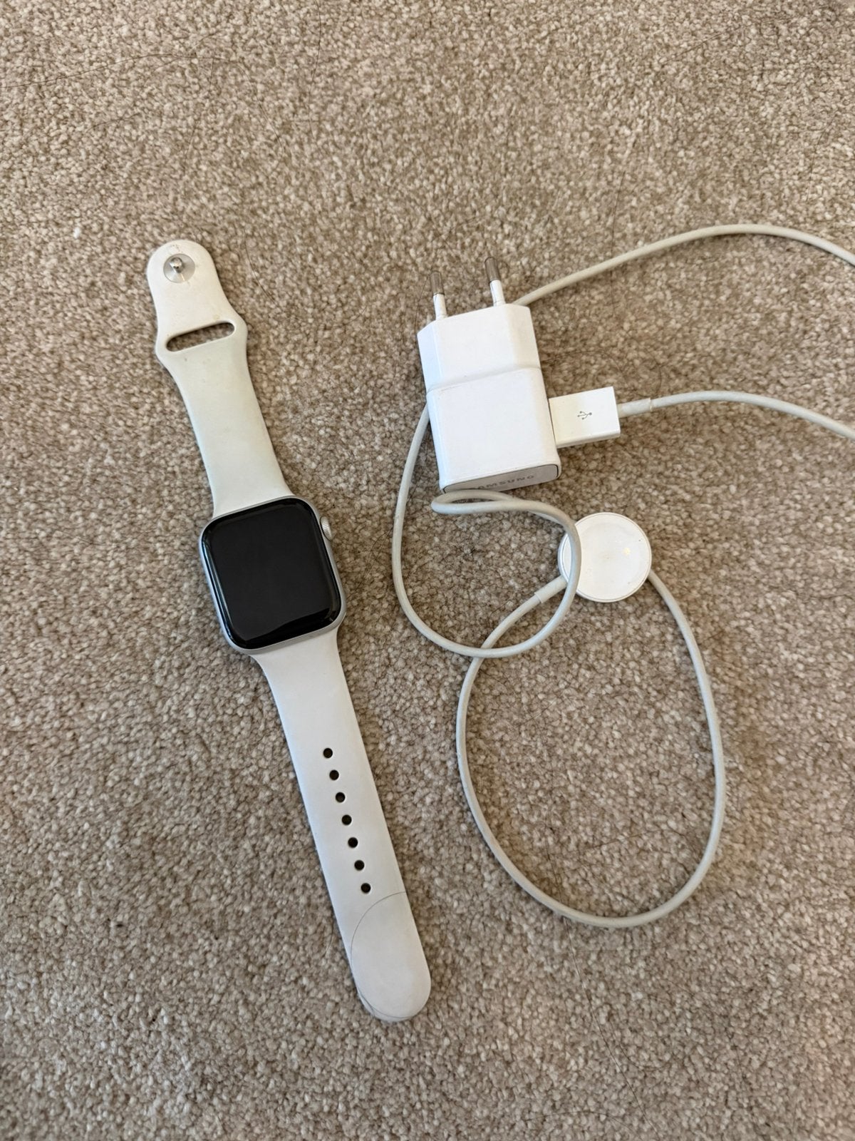 Apple watch 44mm, Ophalen of Verzenden, Zo goed als nieuw, Zwart, IOS