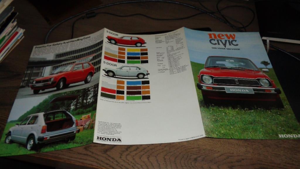 Folder  NEW  HONDA  CIVIC, Verzenden, Nieuw, Honda