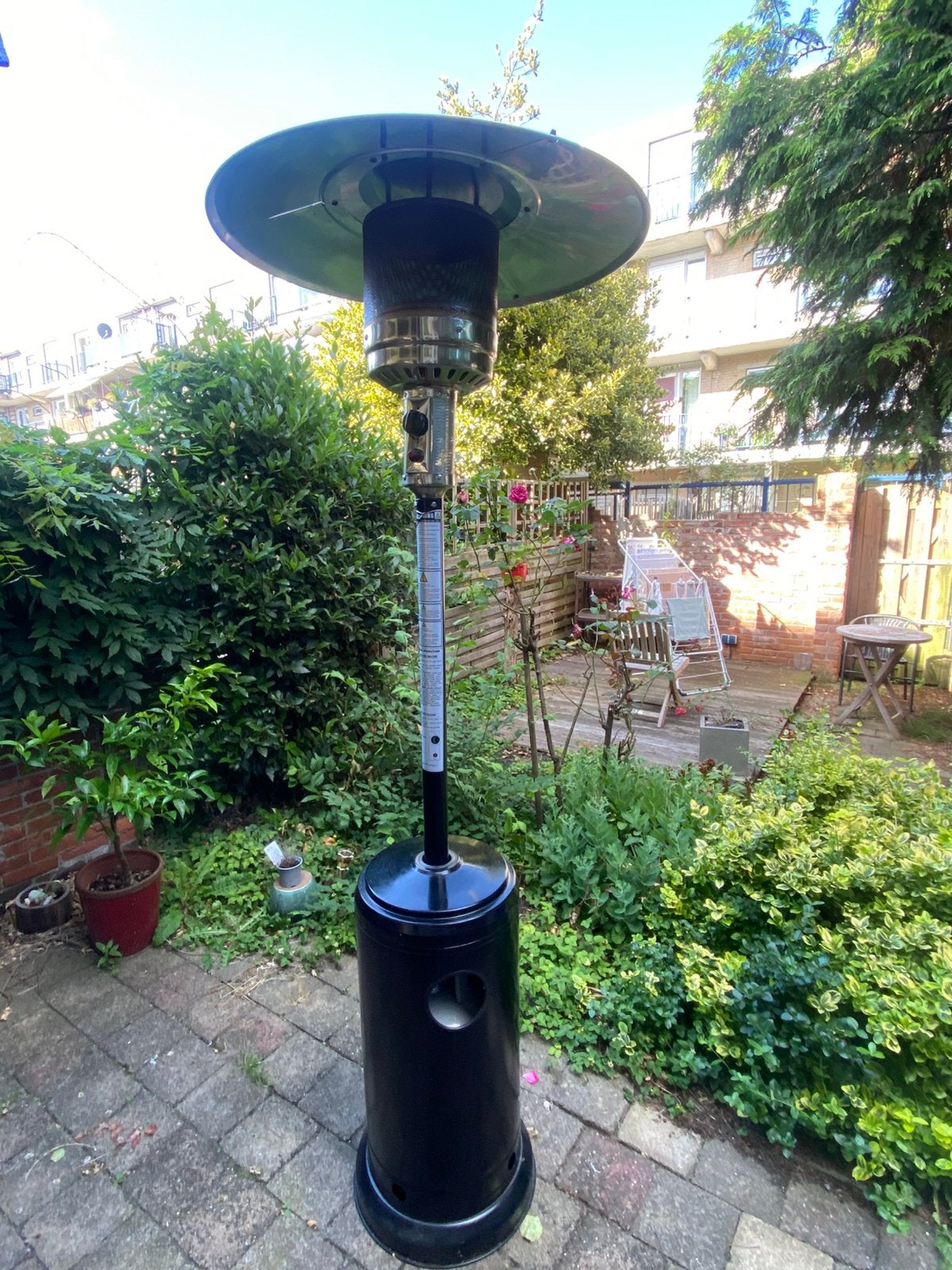 Terras heater hoog model, Tuin en Terras, Terrasverwarmers, Ophalen, Zo goed als nieuw