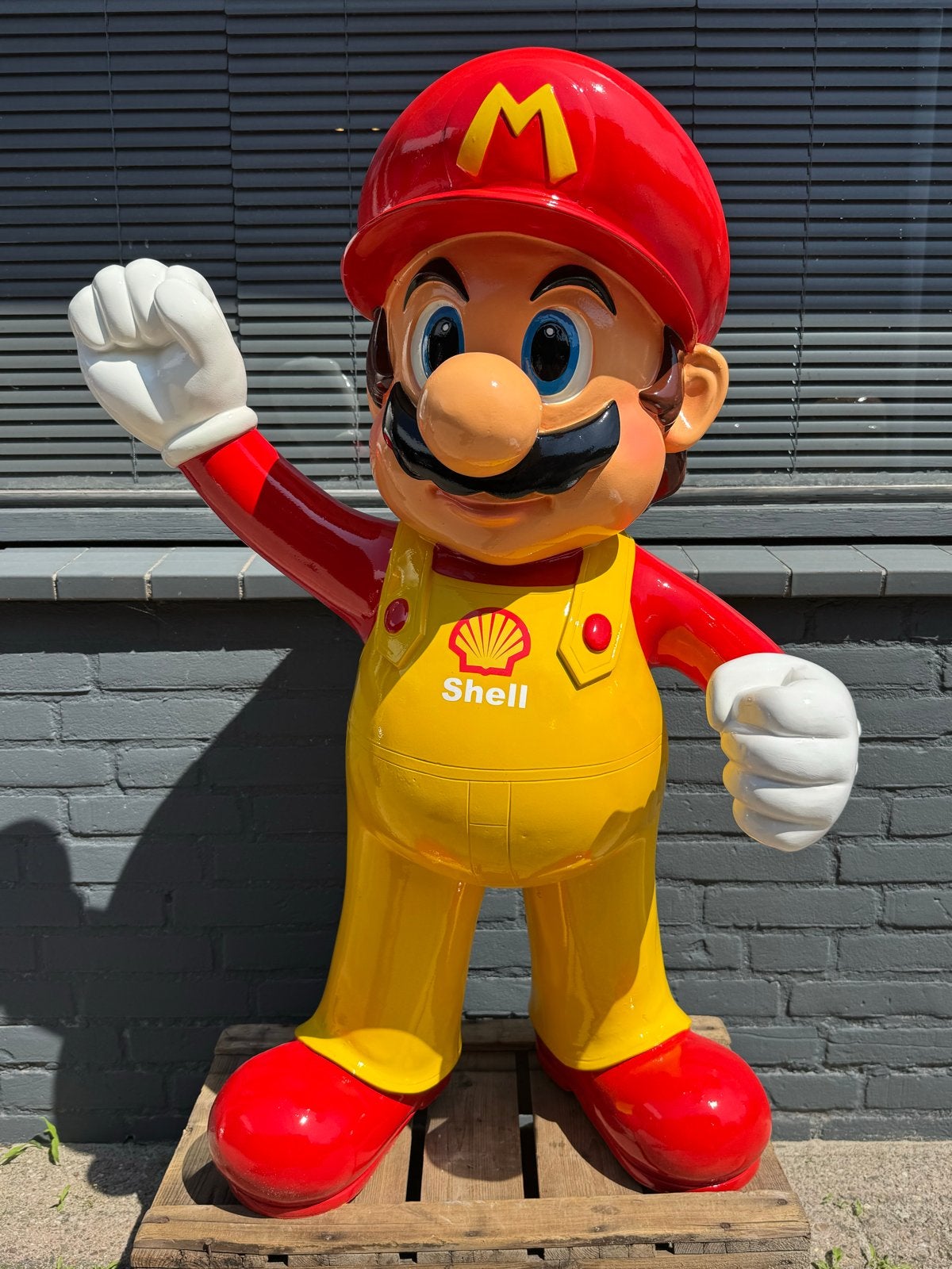 Unieke Mario Shell Reclamebeeld - Blikvanger!, Ophalen, Reclamebord, ., Zo goed als nieuw