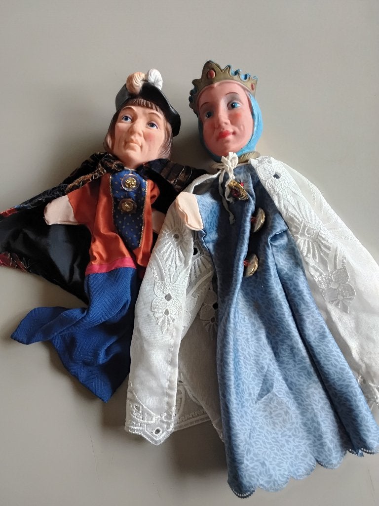 Geweldige poppenkast poppen, Ophalen of Verzenden, Gebruikt, Overige typen