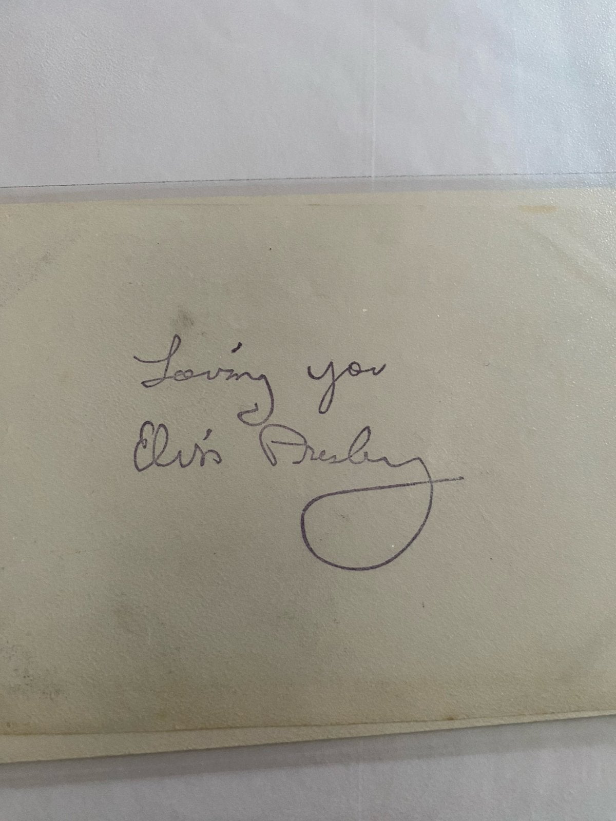 Filmster handtekening elvis presley, Ophalen of Verzenden, Zo goed als nieuw, Foto of Kaart