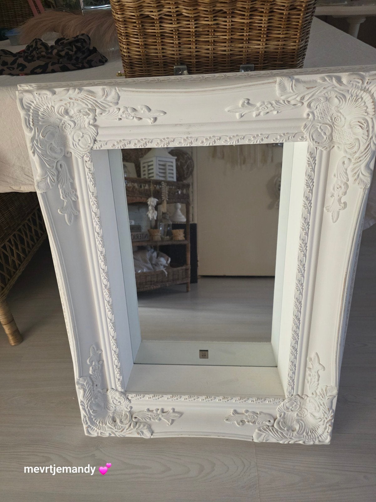 Riviera Maison Hampton Mirror, Ophalen, Minder dan 50 cm, Gebruikt, Minder dan 100 cm