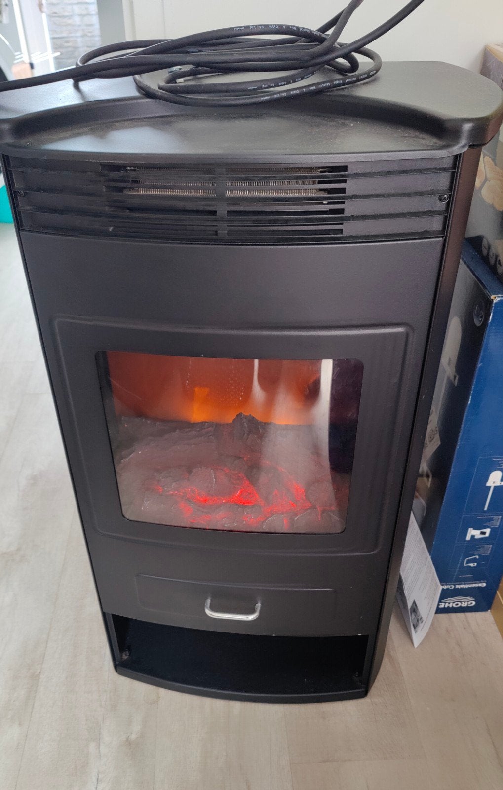 Klarstein Elektrische Haard  kachel- Sfeervol en Warm, Huis en Inrichting, Ophalen, Overige soorten, Elektrisch, Zo goed als nieuw