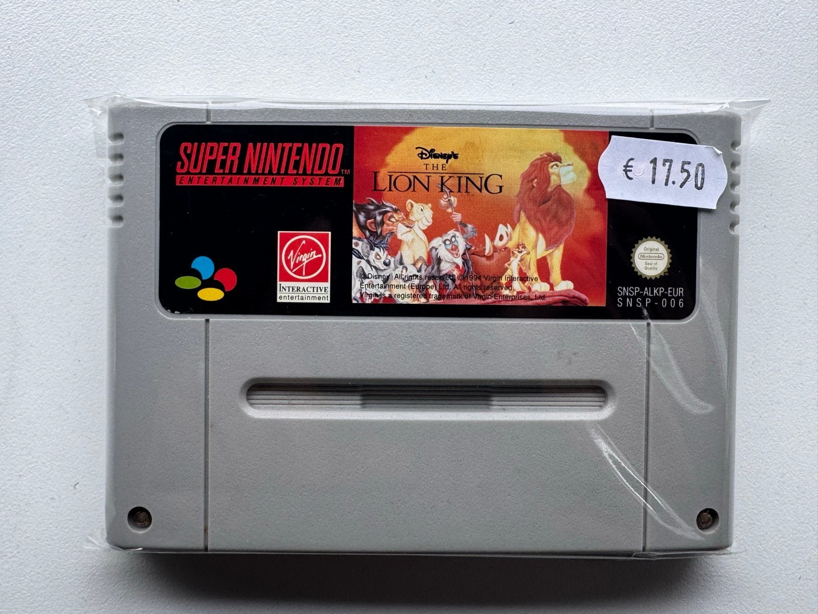 Nintendo SNES Game Cartridge the Lion King, Spelcomputers en Games, Games | Nintendo Super NES, Avontuur en Actie, 1 speler, Nieuw