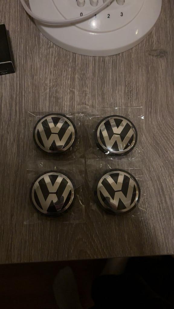 4x VW wielnaafdoppen, Auto diversen, Ophalen of Verzenden, Nieuw