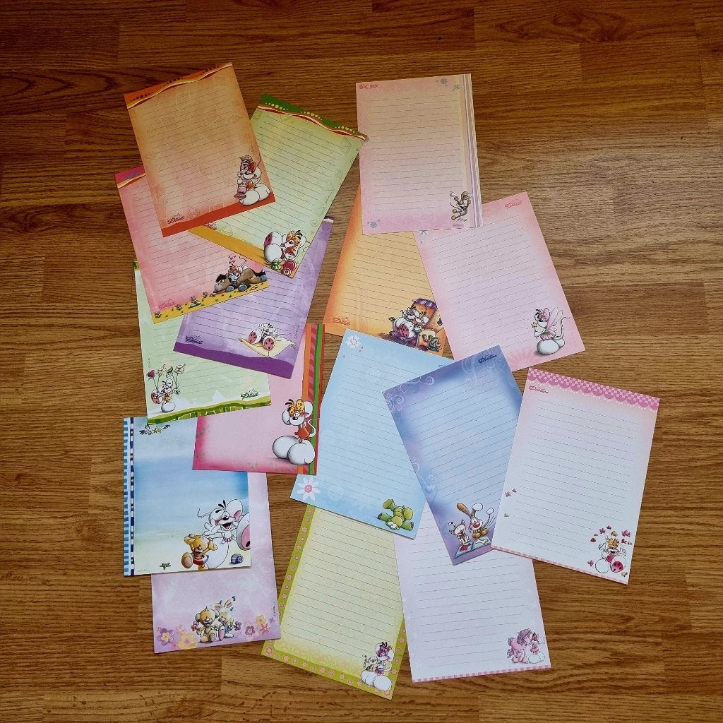 Diddl A5 briefpapieren (16), Verzamelen, Diddl, Ophalen of Verzenden, Diddl, Zo goed als nieuw, Papier, Kaart of Schrift