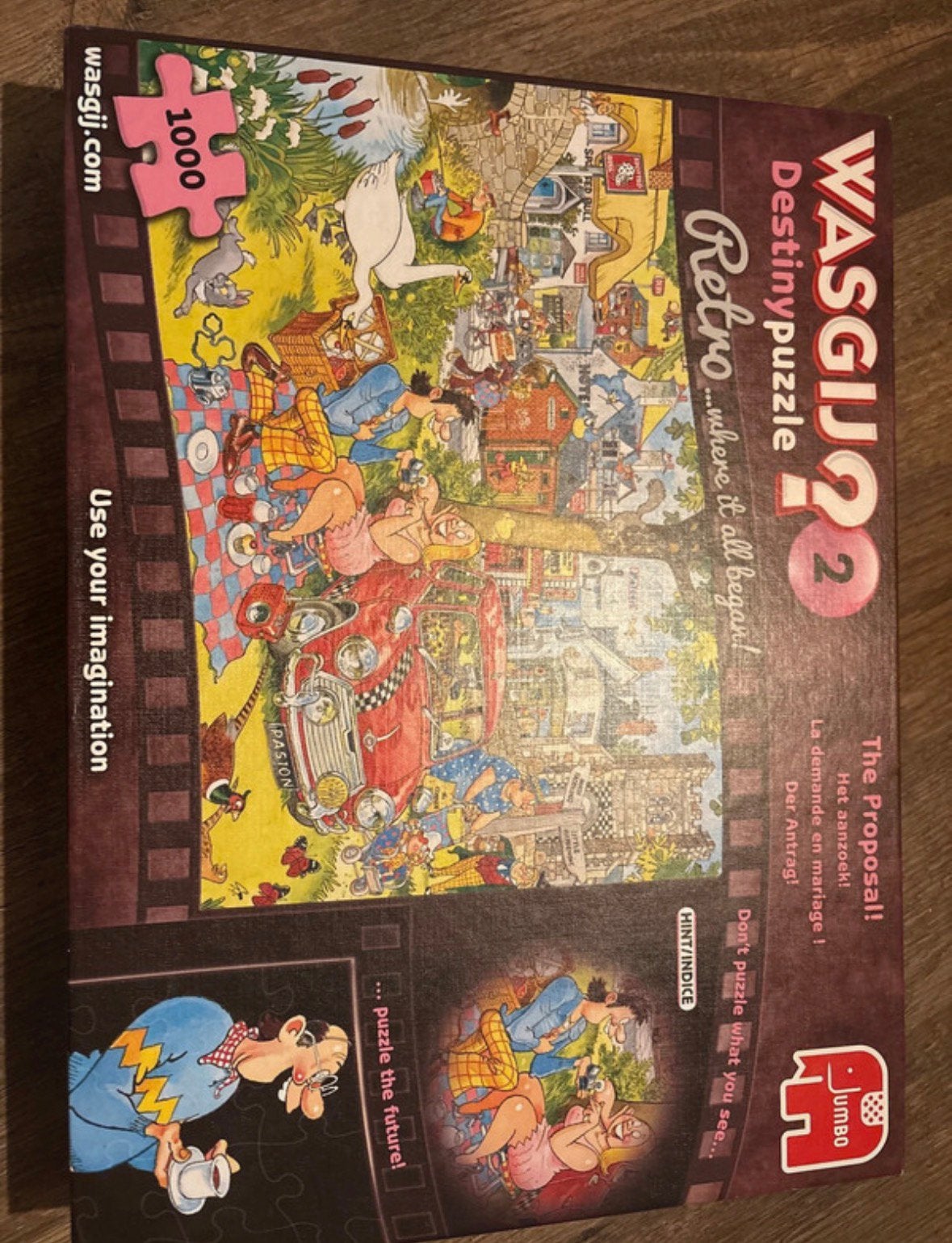 Wasgij puzzel 1000stukjes, Ophalen of Verzenden, 500 t/m 1500 stukjes, Zo goed als nieuw