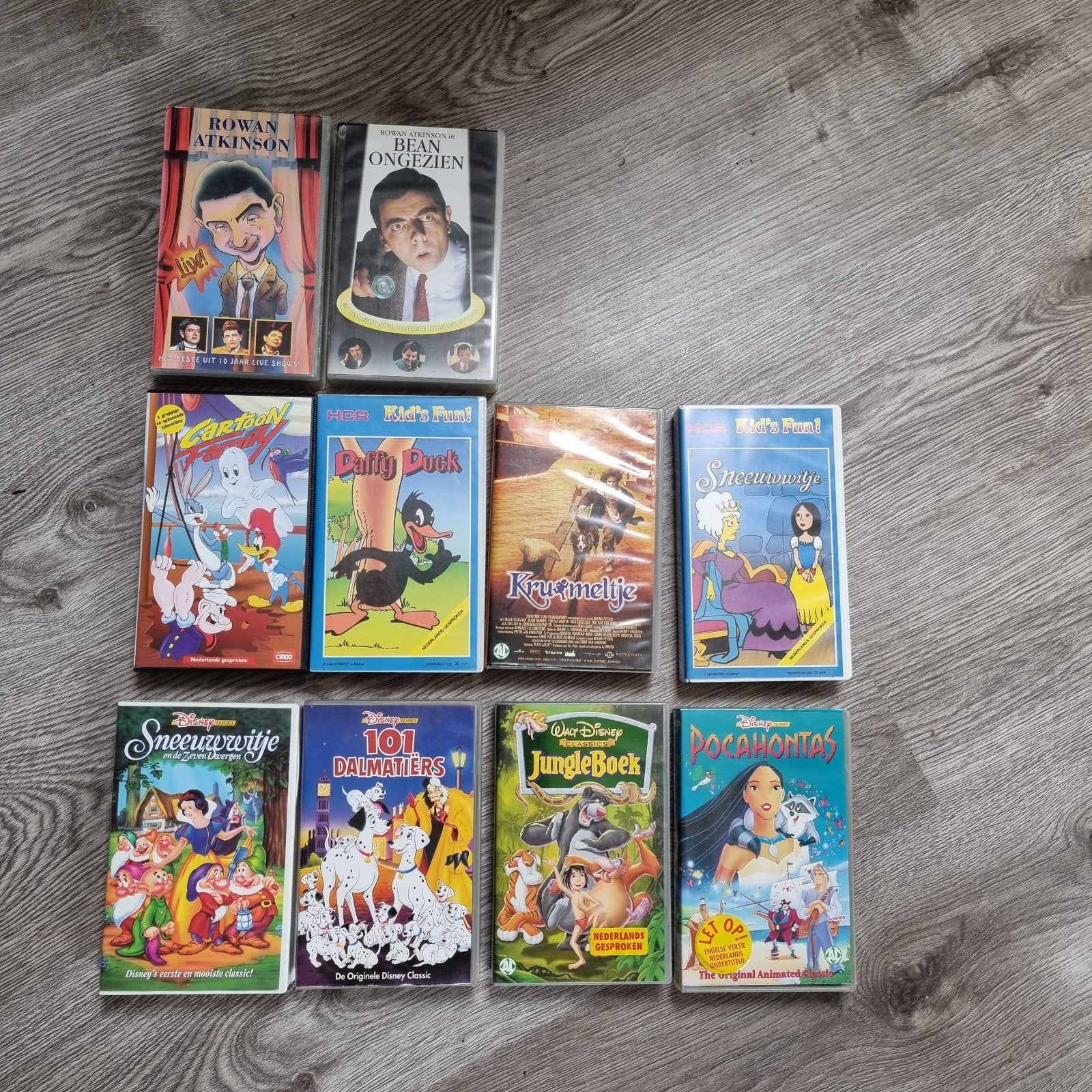 VHS Banden - waaronder Disneyfilms,, Gebruikt, Alle leeftijden, Kinderfilm, Ophalen of Verzenden