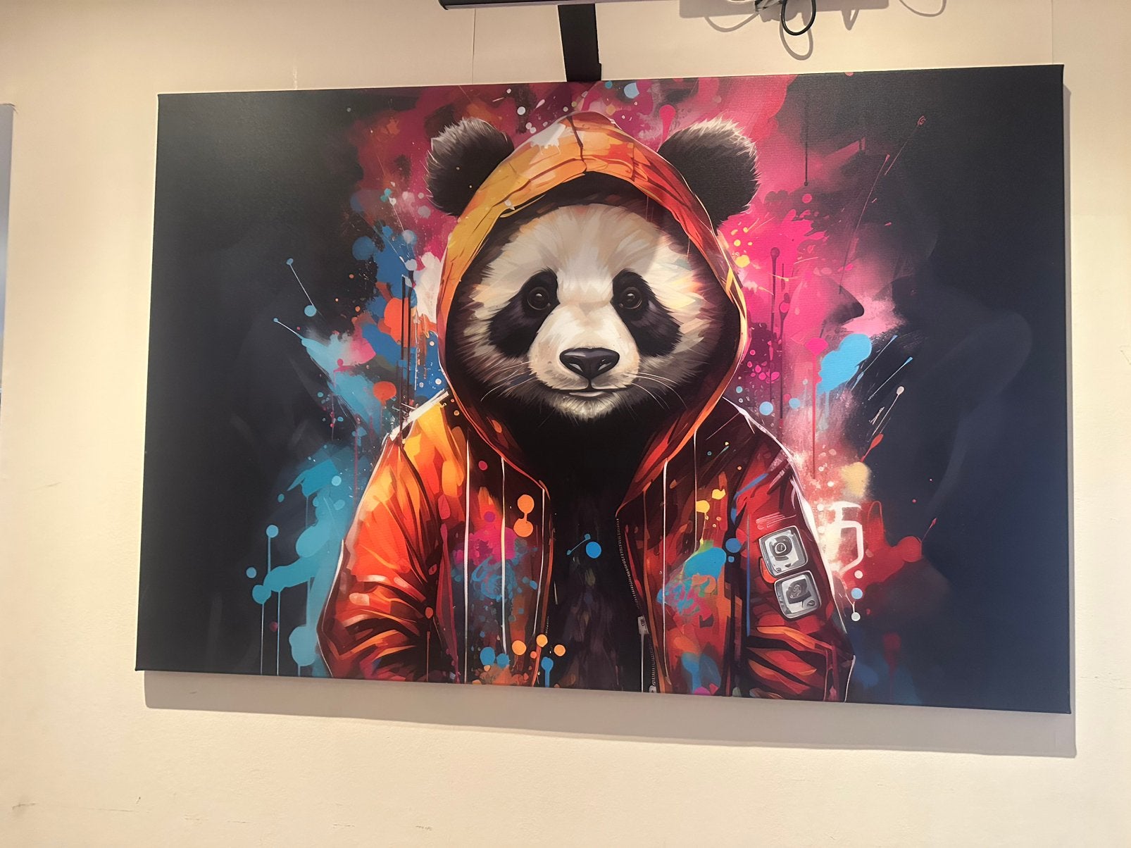 Prachtig canvas, Ophalen