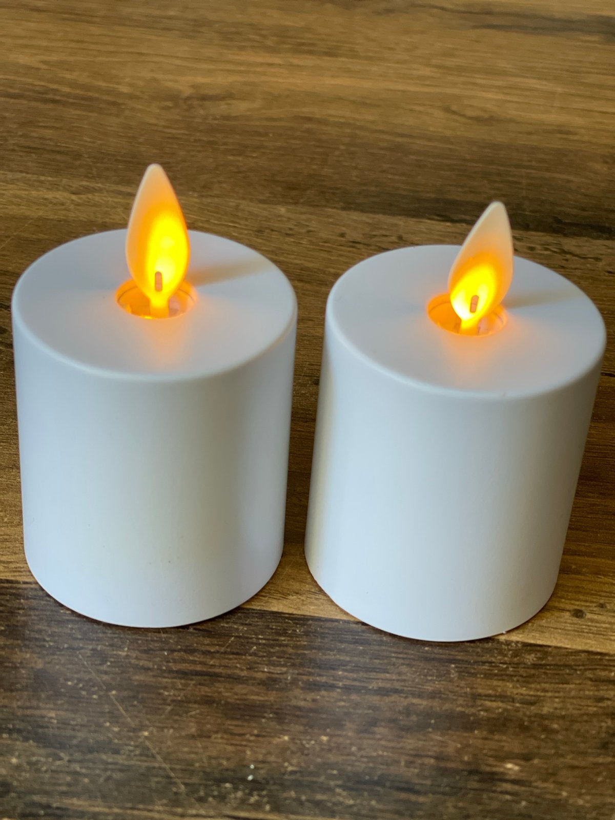 Set van 2 LED waxinelichtjes - Anna's Collection, Kunststof, Waxinelichthouder, Ophalen of Verzenden, Zo goed als nieuw