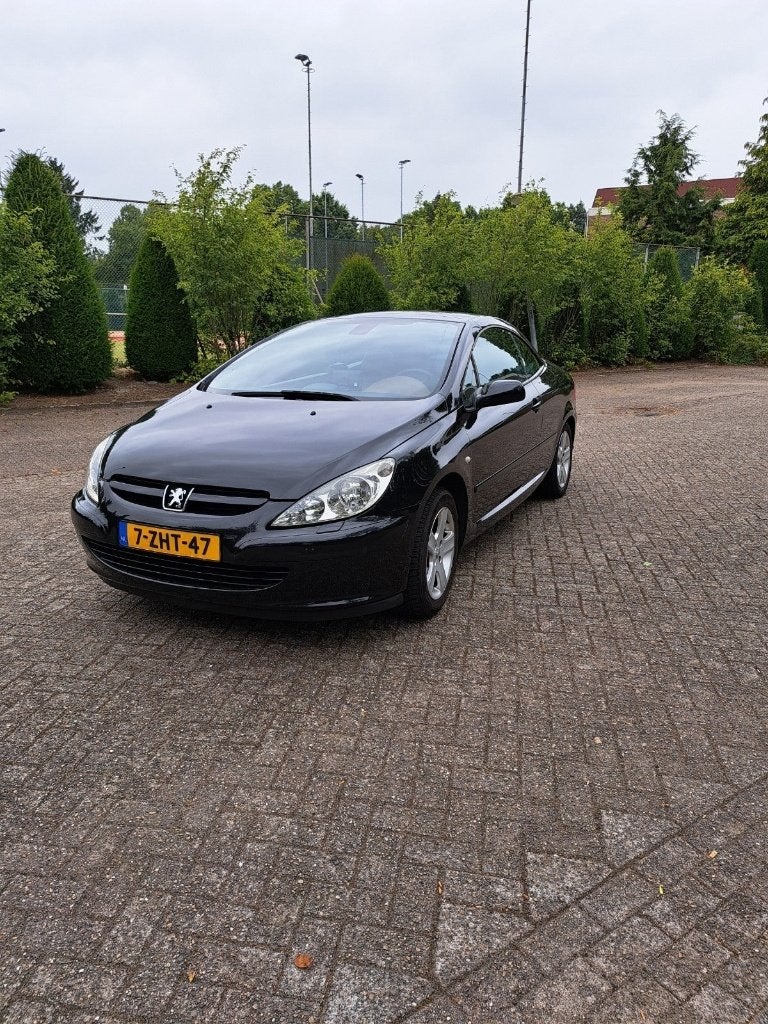 Peugeot 307 2.0 16V CC AUT 2005 Zwart, Euro 5, 4 cilinders, Cabriolet, 4 stoelen