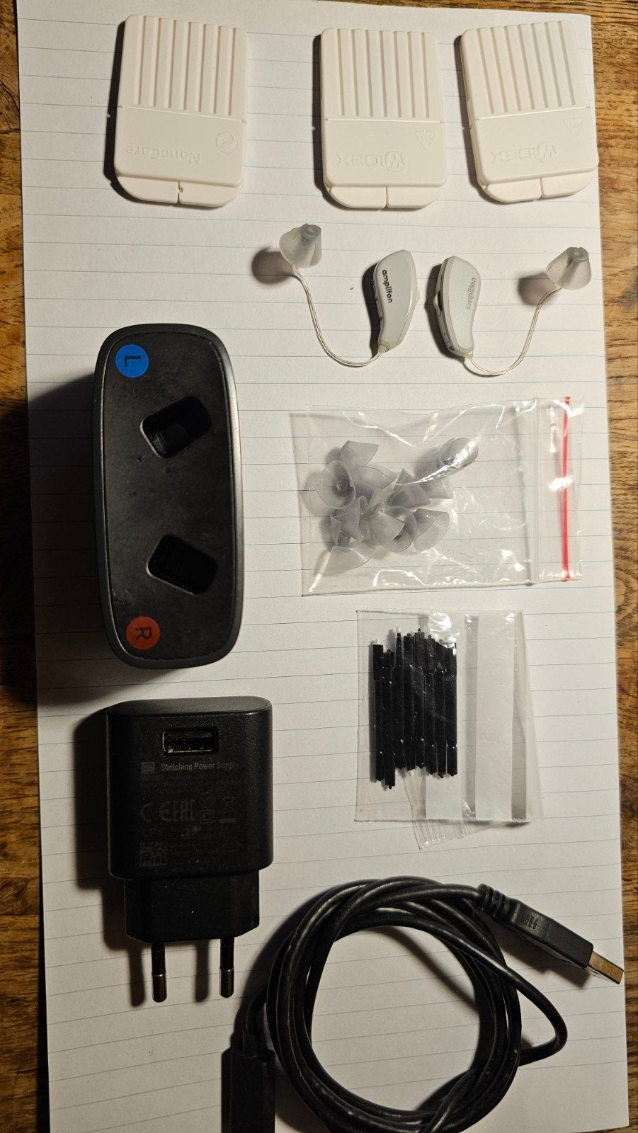 gehoorapparaten Amplifon ampli-energy L+R met oplaadstation, Ophalen, Gebruikt