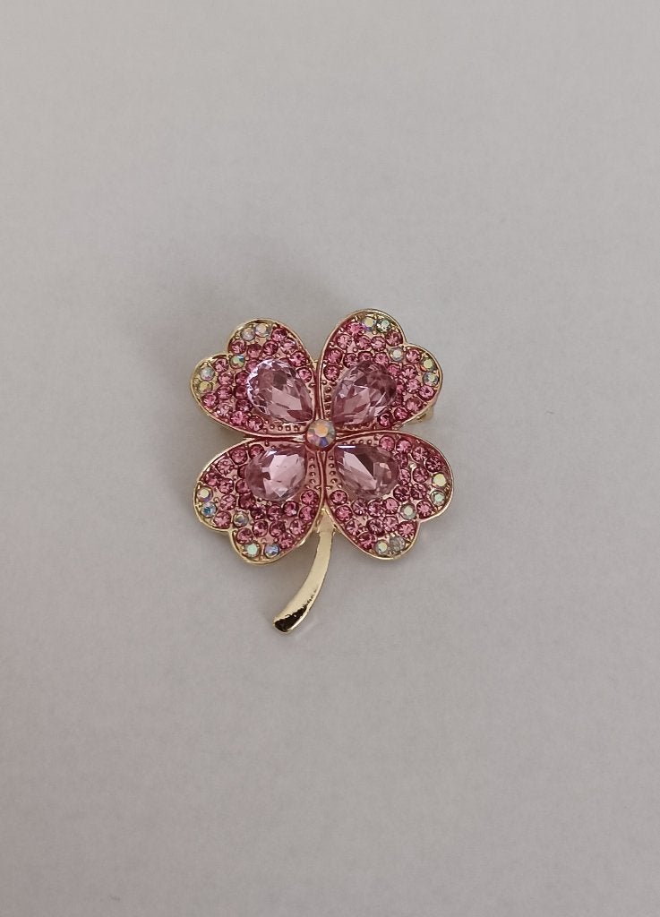 Klaverblad 4 broche, Overige materialen, Overige kleuren, Minder dan 4 cm, Nieuw