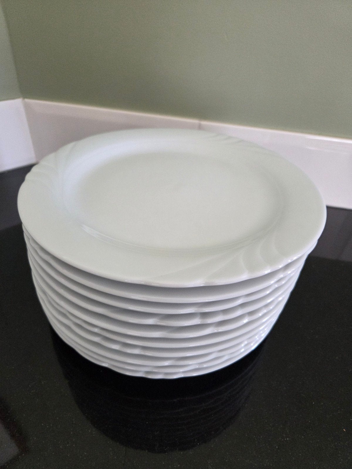10 Eschenbach borden 24cm, wit, zo goed als nieuw, Huis en Inrichting, Keuken | Servies, Ophalen, Zo goed als nieuw, Overige merken