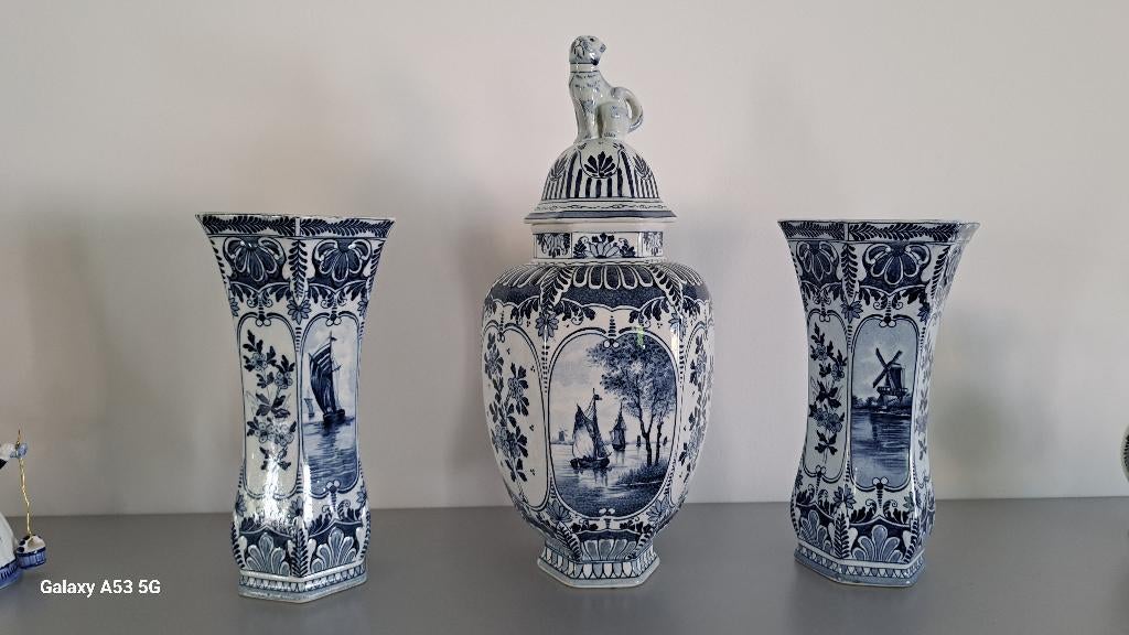Delftsblauw kaststel, Ophalen