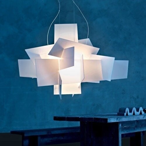 Big Bang hanglamp wit van Foscarini als nieuw, Huis en Inrichting, Ophalen, Zo goed als nieuw, Modern, 50 tot 75 cm