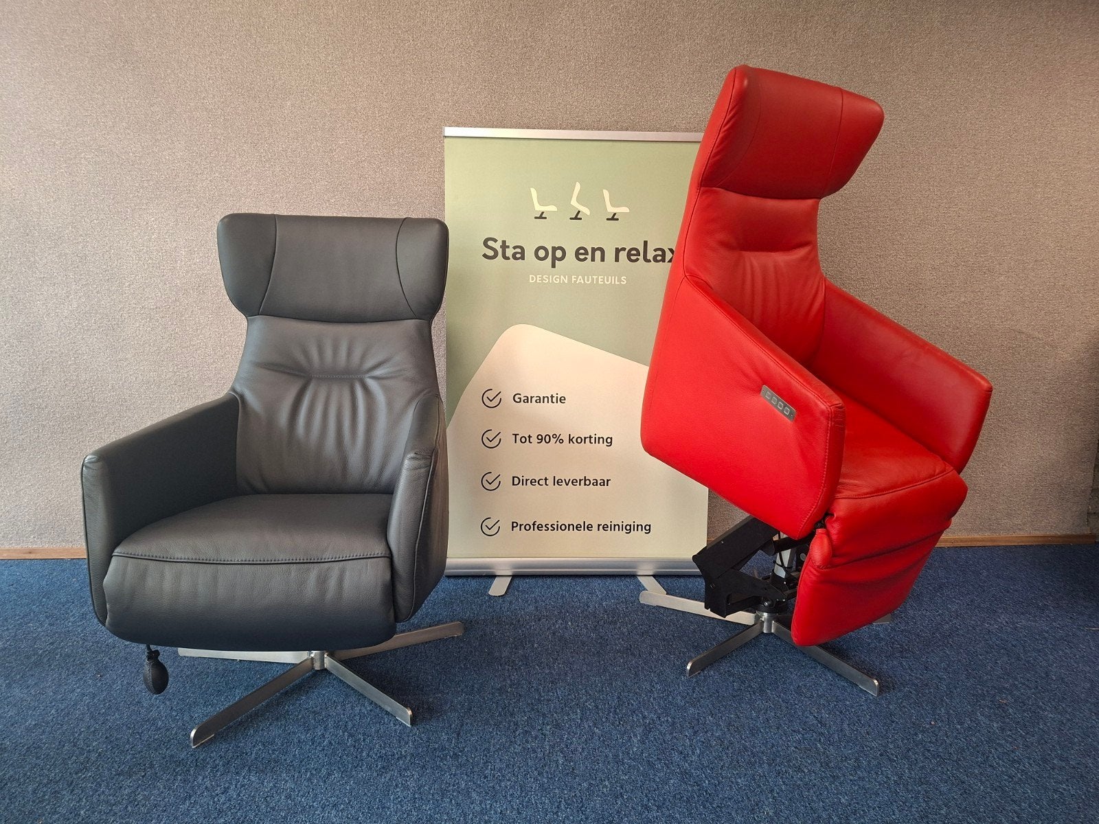 Sta op relax fauteuil Prominent ZGAN extra luxe op accu 🔋