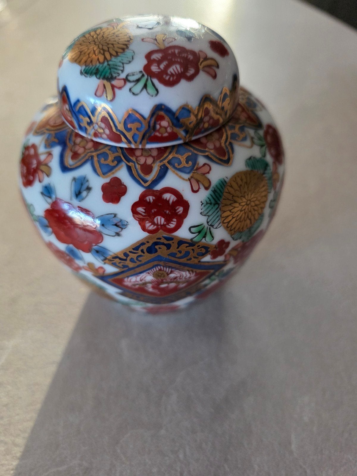 Gold Imari Handgeschilderde Gemberpot, Ophalen of Verzenden