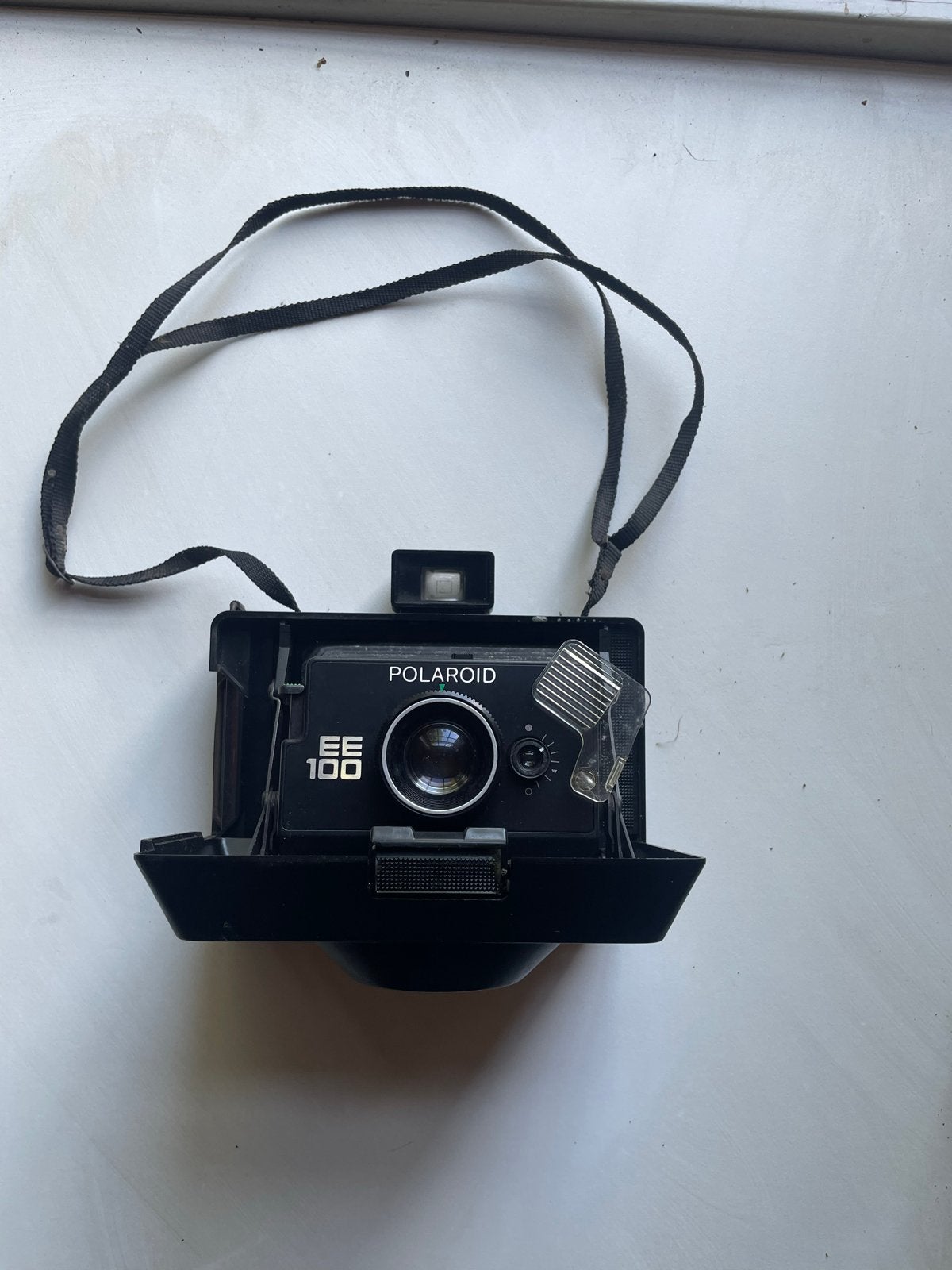 Vintage Polaroid EE100 Instant Camera - Zwart, Ophalen of Verzenden, Gebruikt, Polaroid