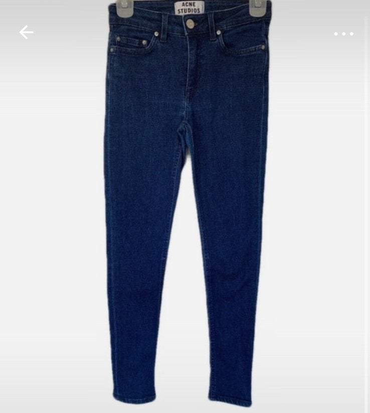 Acne Studios skinny jeans, maat W28/W29, Kleding | Dames, Ophalen of Verzenden, Zo goed als nieuw, Blauw, W28 - W29 (confectie 36)