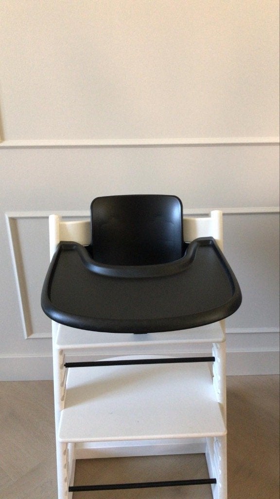 Nieuw! Playtray met Babyset zwart voor stokke tripp Trapp, Ophalen of Verzenden, Nieuw, Meegroeistoel, Afneembaar eetblad