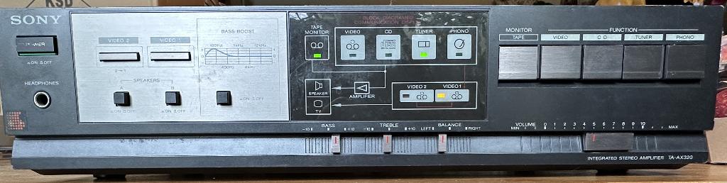 Sony TA-AX320 geïntegreerde stereoversterker uit plm 1986, Ophalen, Gebruikt, Overige merken, Losse componenten