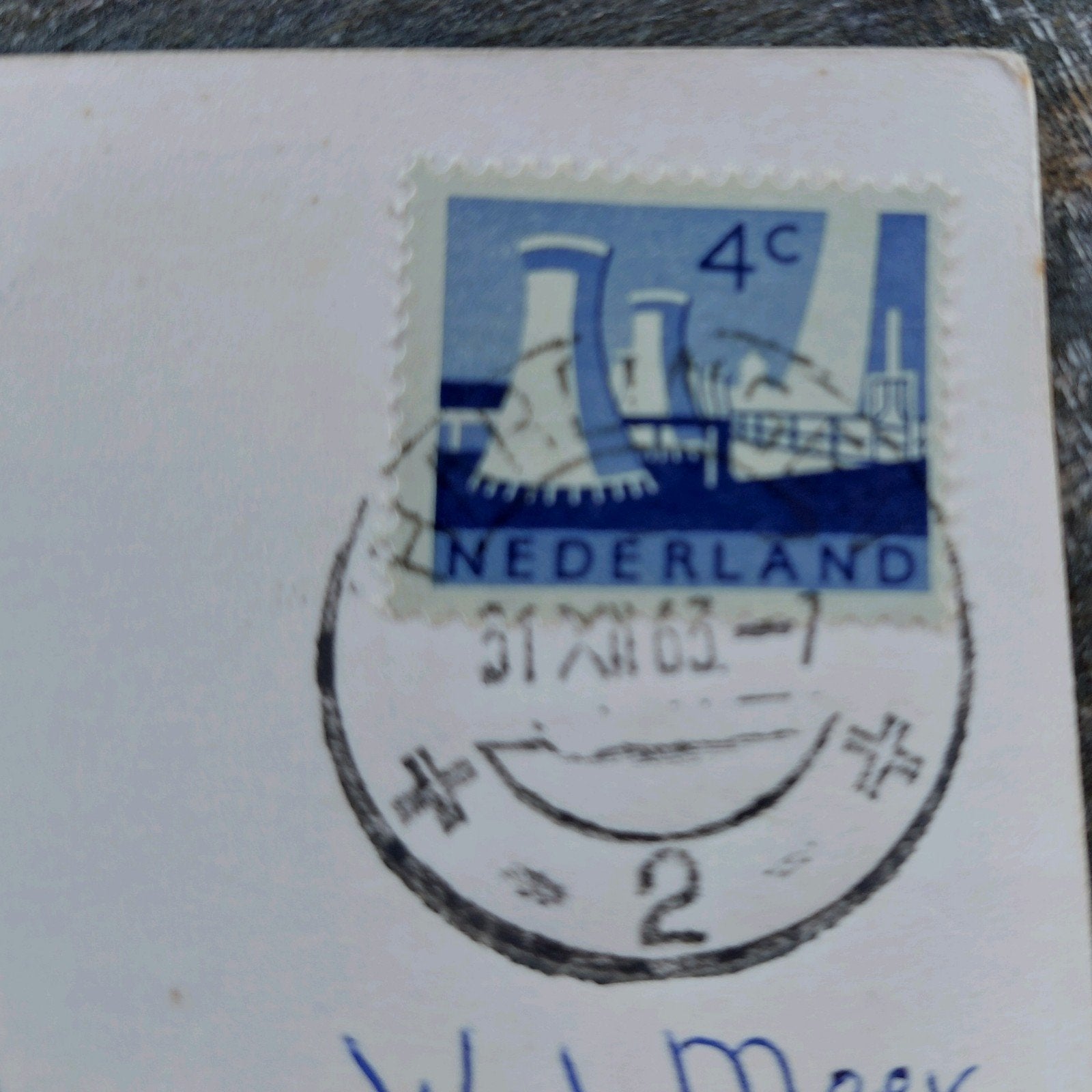 Nederlandse postzegel 4c met stempel, Ophalen of Verzenden, Na 1940, Gestempeld