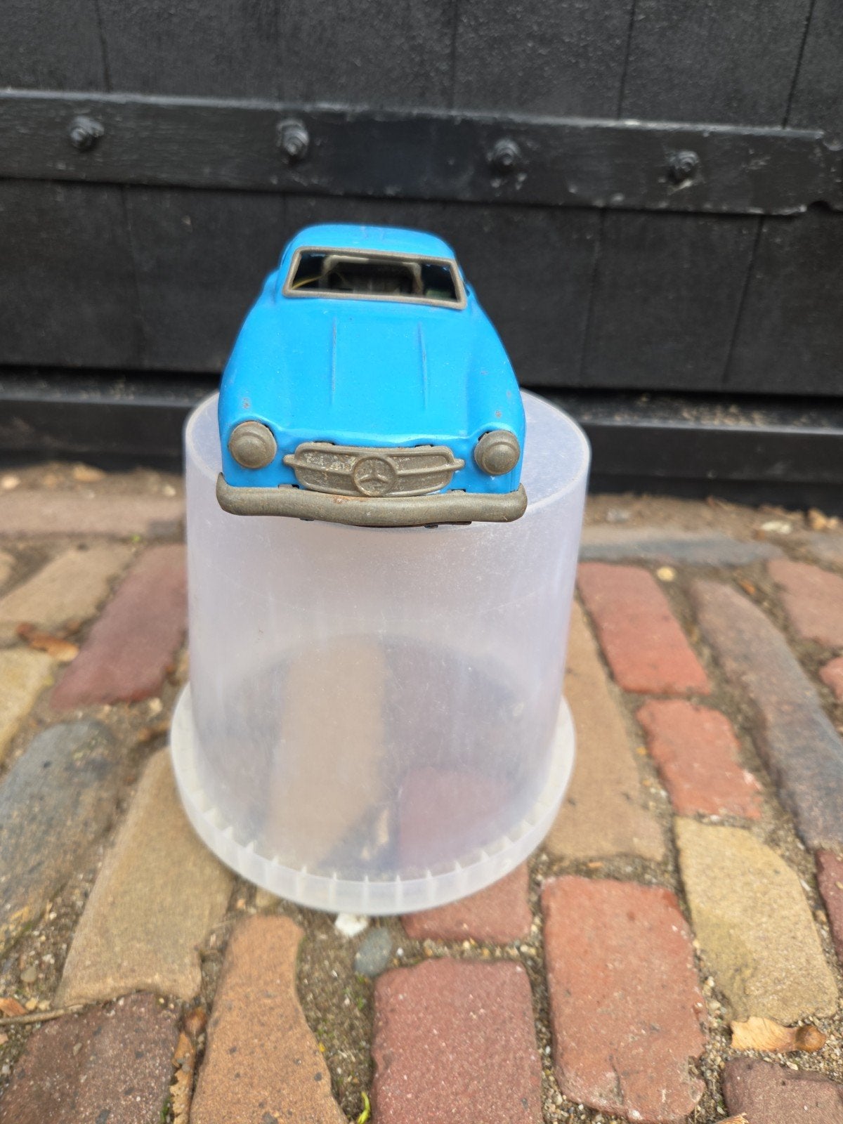 Vintage Blikken Speelgoedauto - Mercedes Benz 300 SL, Ophalen, Gebruikt