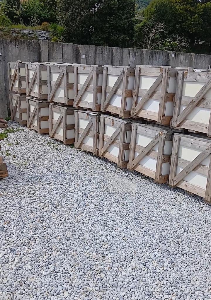 Partij Tegels travertino Romano classico 120x60x2cm, Doe-het-zelf en Verbouw, Wandtegels, Nieuw, Minder dan 5 m², Marmer