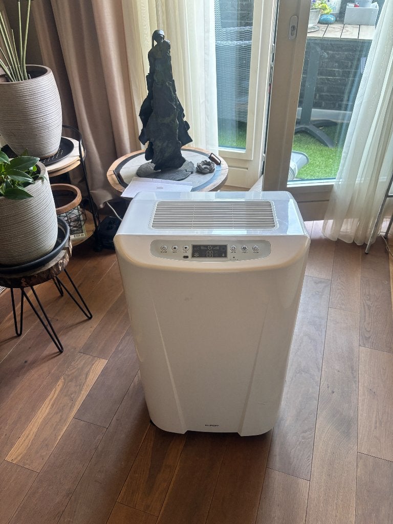 Mobiele airco Eurom 12000 btu/100m3, Ophalen, Gebruikt, 3 snelheden of meer, Koelen en Ontvochtigen