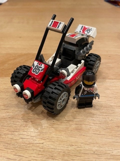 Lego Racers Buggy met Minifiguur - Set 8123, Kinderen en Baby's, City, Lego, Ophalen of Verzenden, Zo goed als nieuw