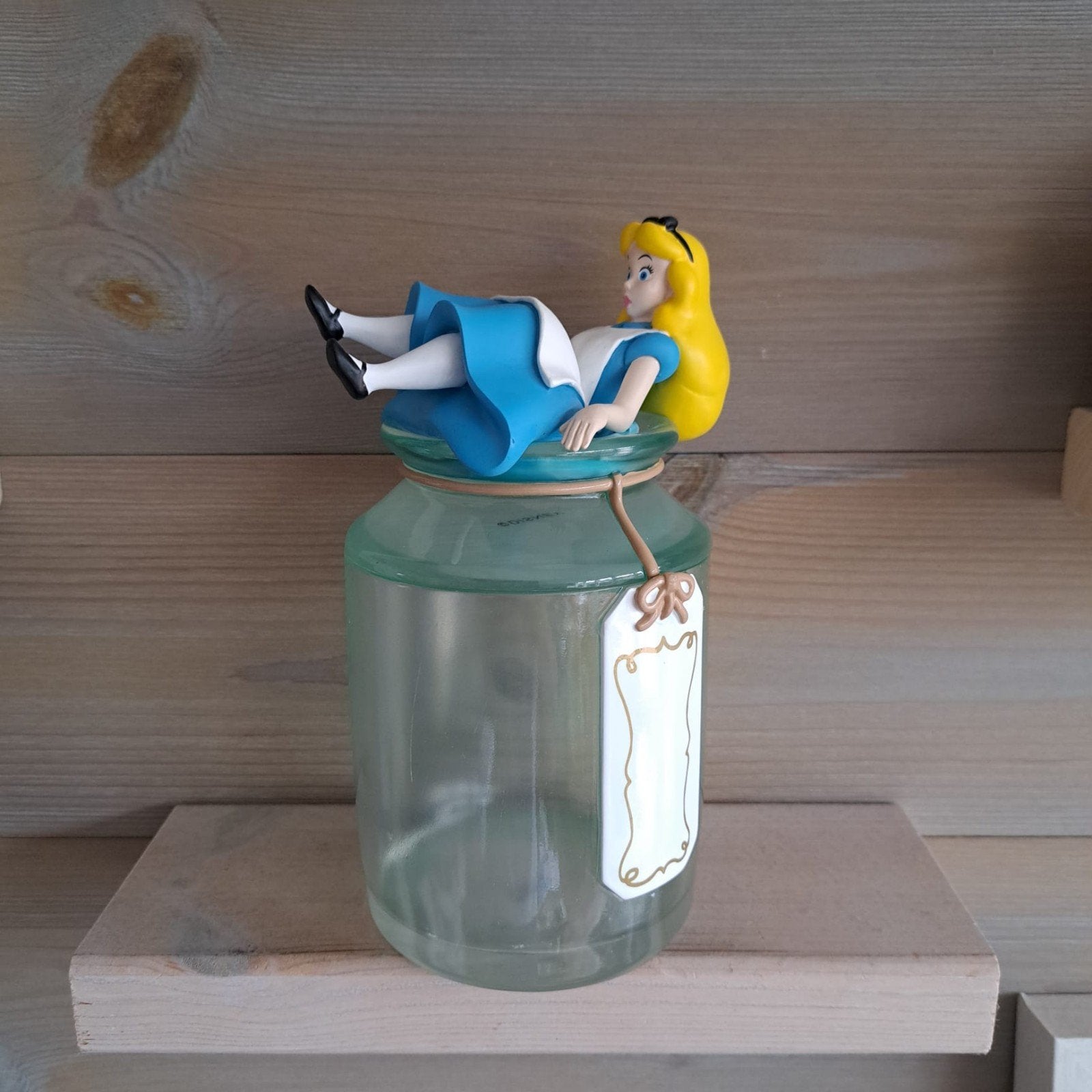 Disney Cookie jar, koekpot Alice in Wonderland, Ophalen of Verzenden, Overige figuren, Zo goed als nieuw, Beeldje of Figuurtje