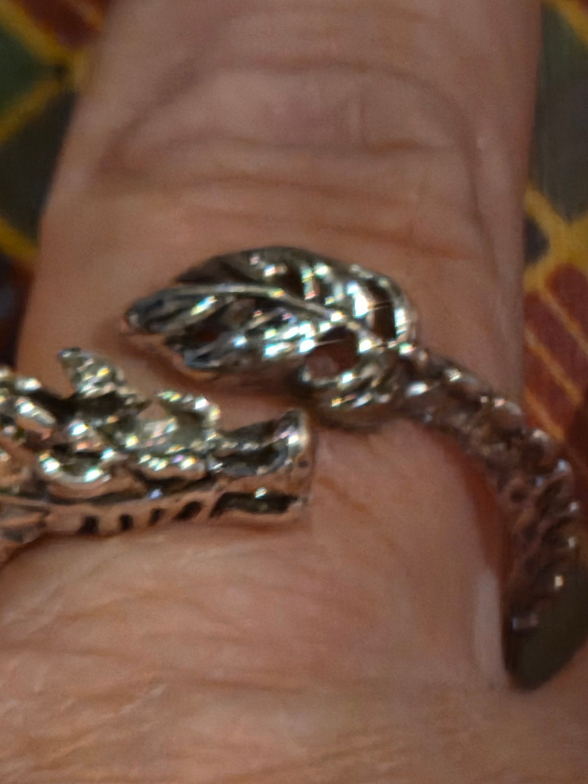 Verstelbare Drakenring Maat 19 - Nieuw, Sieraden, Tassen en Uiterlijk, Ringen, Overige materialen, 19 tot 20, Nieuw, Ophalen of Verzenden