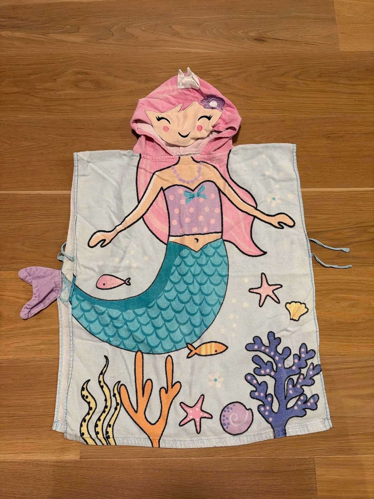 Zeemeermin Poncho Handdoek met Capuchon - Primark, Ophalen of Verzenden, Gebruikt, Meisje