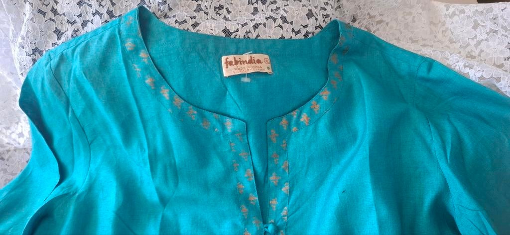 @leuke blouse 100%zijde, made in INDIA, maat XL@, Maat 46/48 (XL) of groter, Ophalen of Verzenden, Zo goed als nieuw, Lange mouw